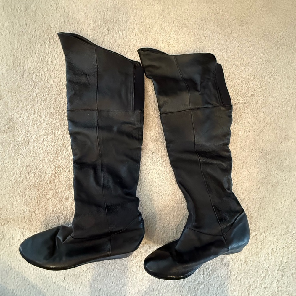 Chinese Laundry Black Over the Knee Boots